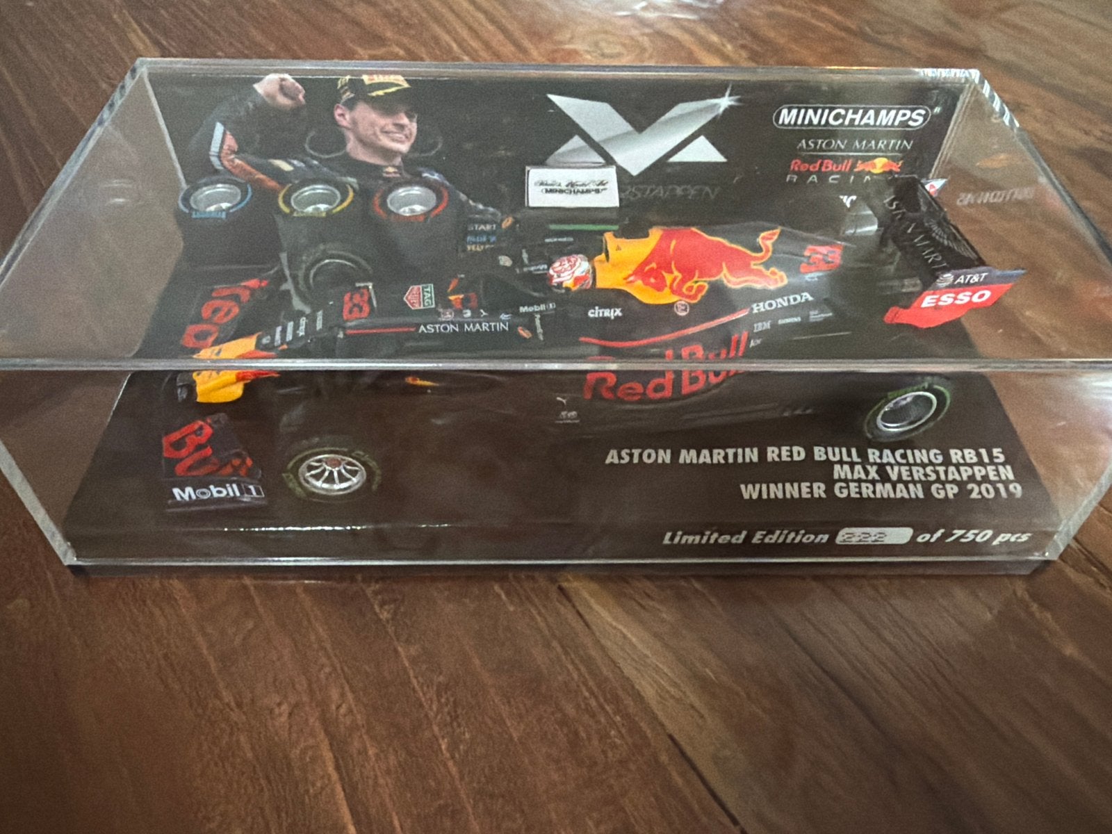 Minichamps Red Bull Racing RB15 Max Verstappen german   2019, Auto, 1:32 tot 1:50, Zo goed als nieuw, Ophalen