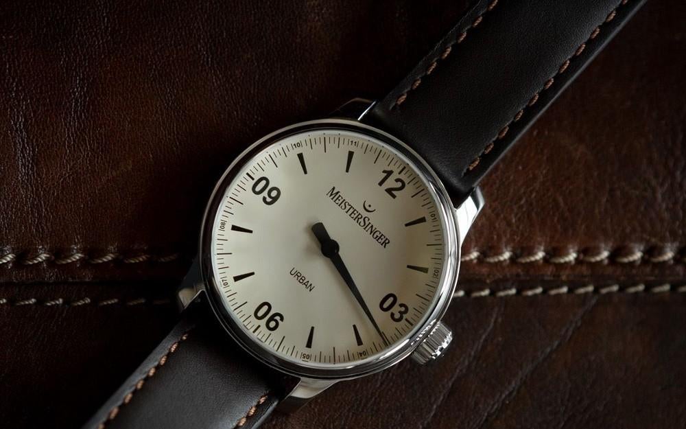 Ongedragen Meistersinger Urban Automatisch Horloge - mooi!, Overige merken, Zwart, Ophalen of Verzenden, Zo goed als nieuw