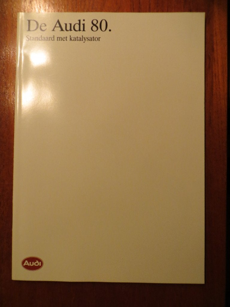 De Audi 80 Standaard met katalysator (jan. 1988), Ophalen of Verzenden, Nieuw, Audi