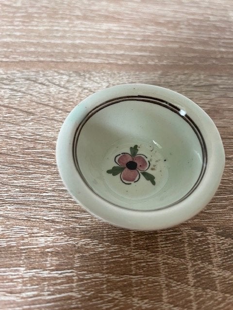 Delfts colour Schaaltje nr. 198 met bloemdecor, Antiek en Kunst, Ophalen of Verzenden