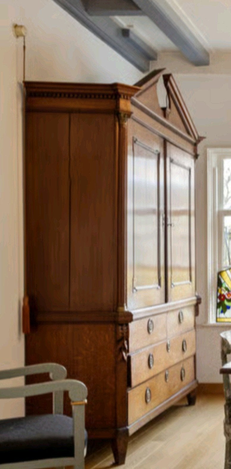 antiek eikenhout lodewijk de 16e kabinet, Ophalen of Verzenden