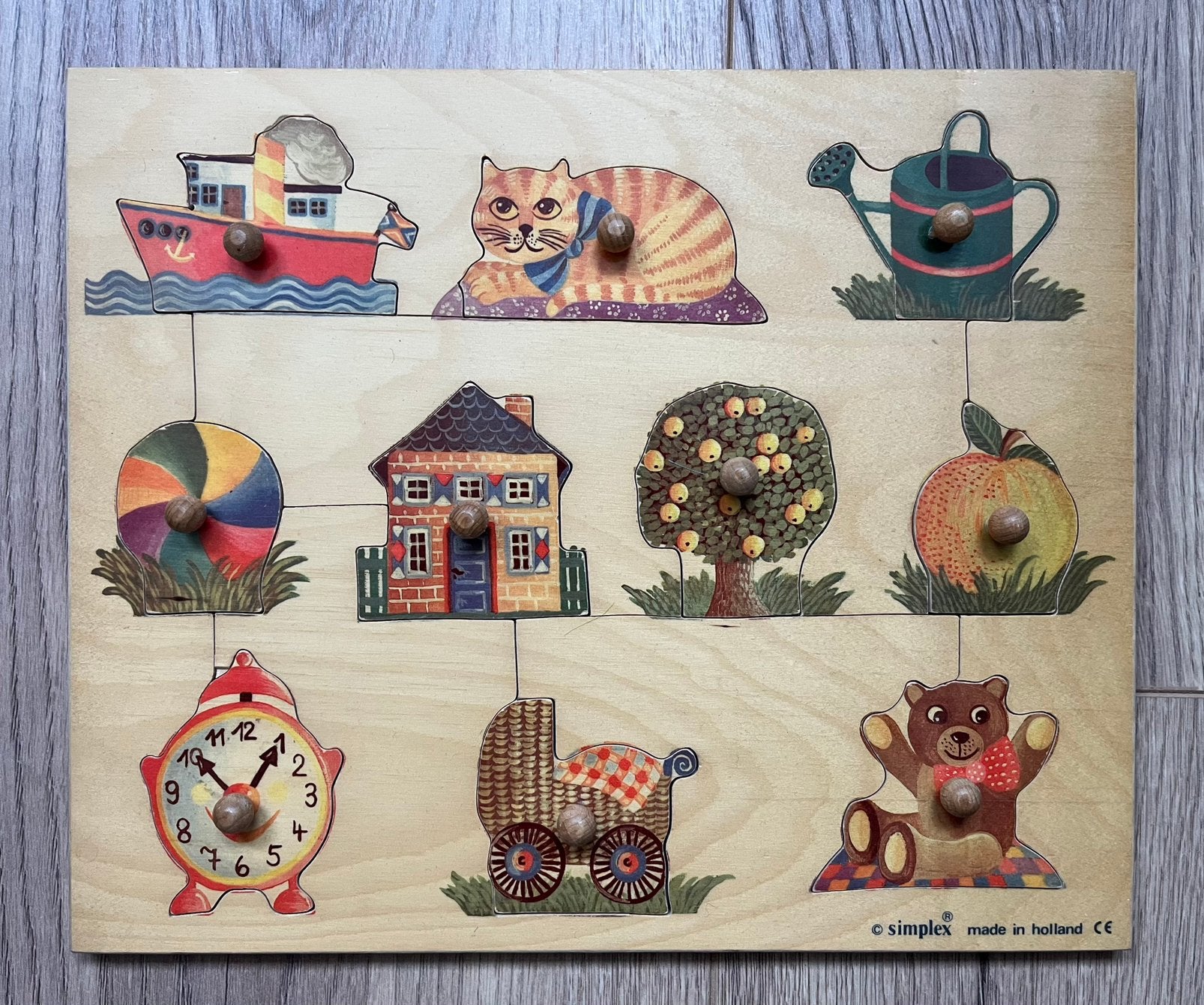 Prachtige Simplex puzzel, Ophalen of Verzenden, Zo goed als nieuw, Van hout, Minder dan 10 stukjes