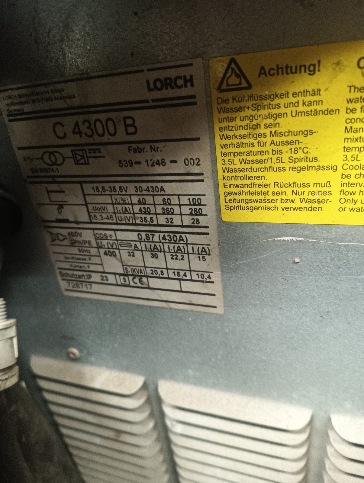 Lorch C 4300 B Lasapparaat - Krachtig en Betrouwbaar, Ophalen of Verzenden, Gebruikt, 250 ampère of meer, Overige typen