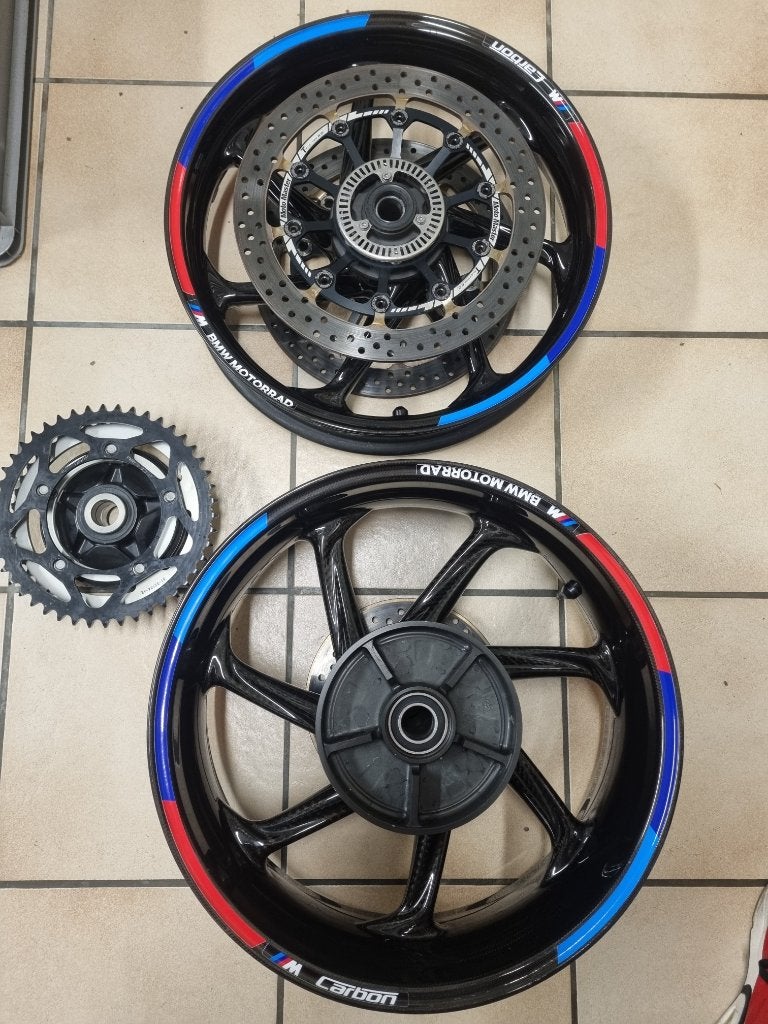 Carbon wielen BMW M1000rr, Motoren, Ophalen, Gebruikt