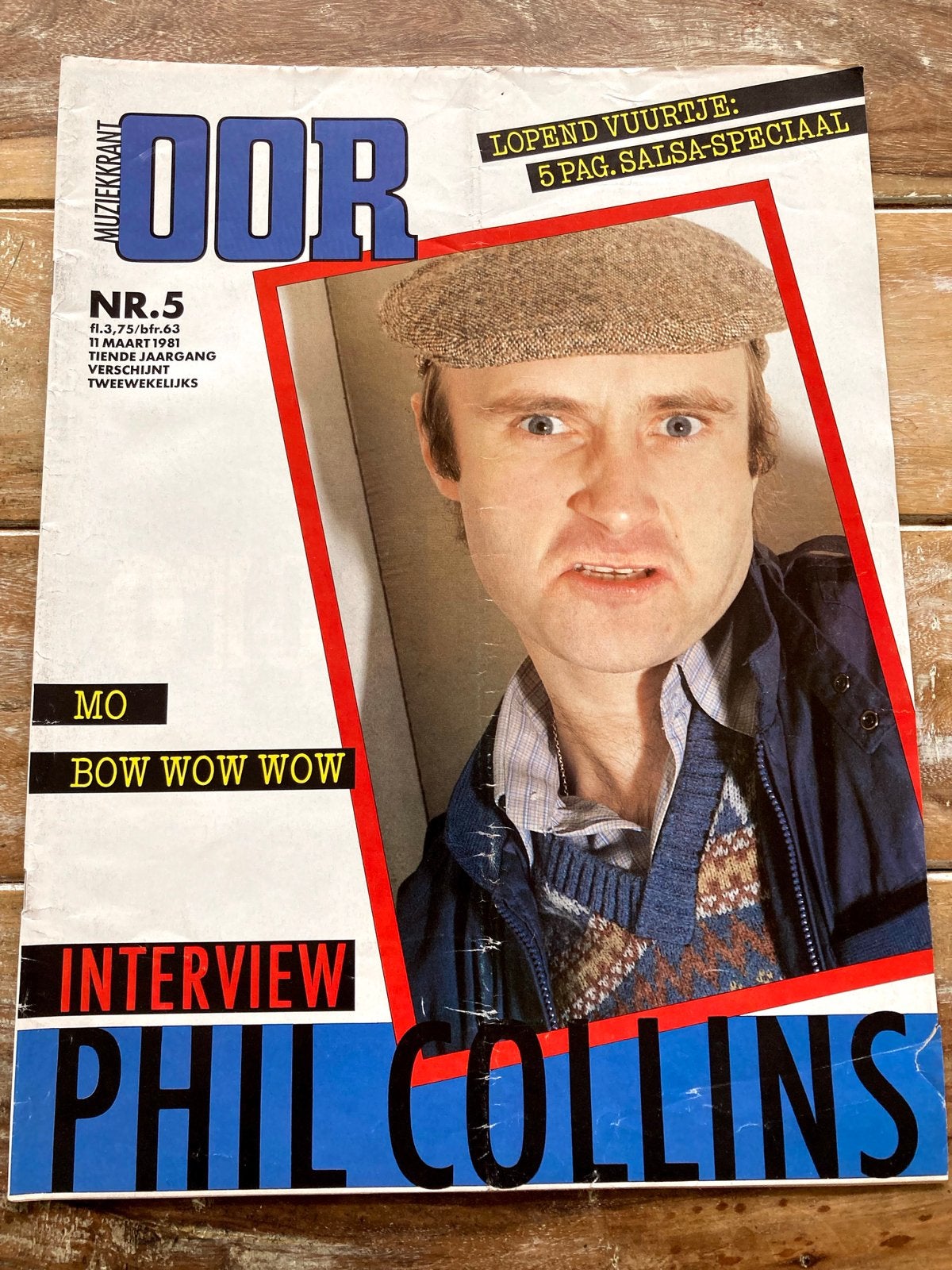 Muziekkrant OOR 1981 PHIL COLLINS The Rousers NEON Bow Wow, Boeken, Ophalen of Verzenden, Zo goed als nieuw, Muziek, Film of Tv