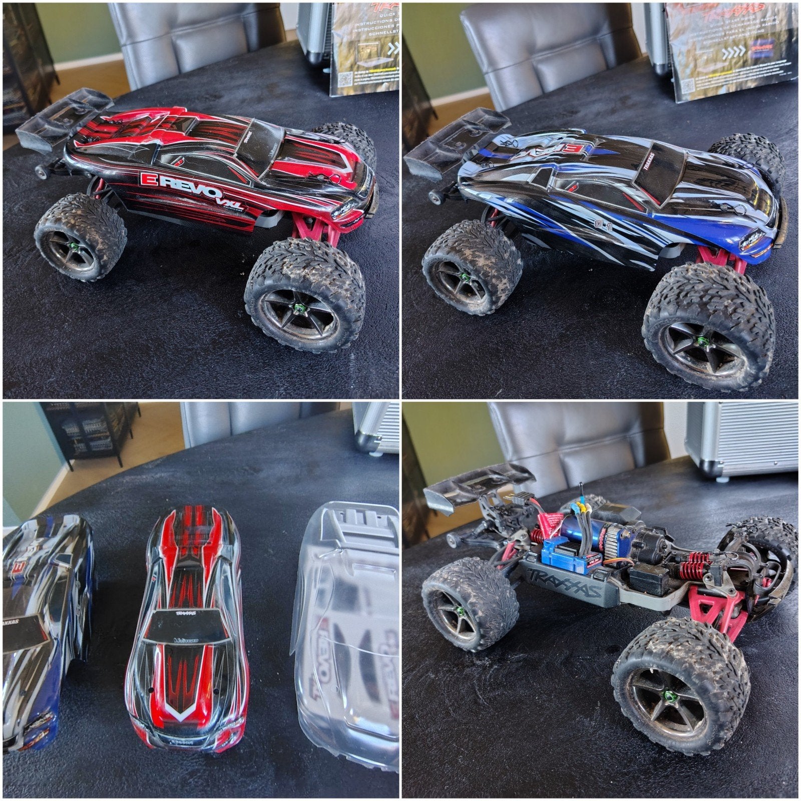 Traxxas E-Revo VXL 1:16 Brushless – Complete set + extra's, Hobby en Vrije tijd, Ophalen of Verzenden, Auto offroad