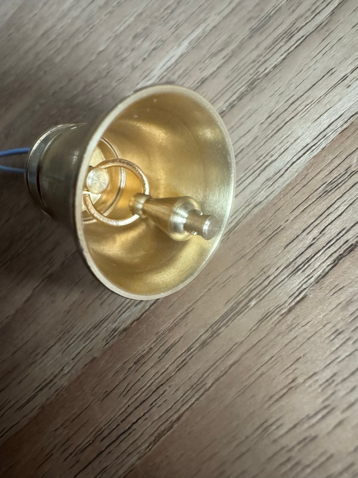 Kleine messing bel met gravures - Sleutelhanger, Ophalen of Verzenden, Zo goed als nieuw
