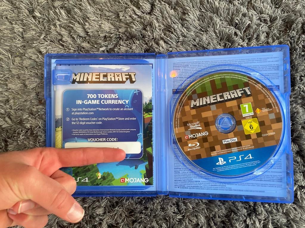 Minecraft PS4, Overige genres, Eén computer, Ophalen of Verzenden, Zo goed als nieuw