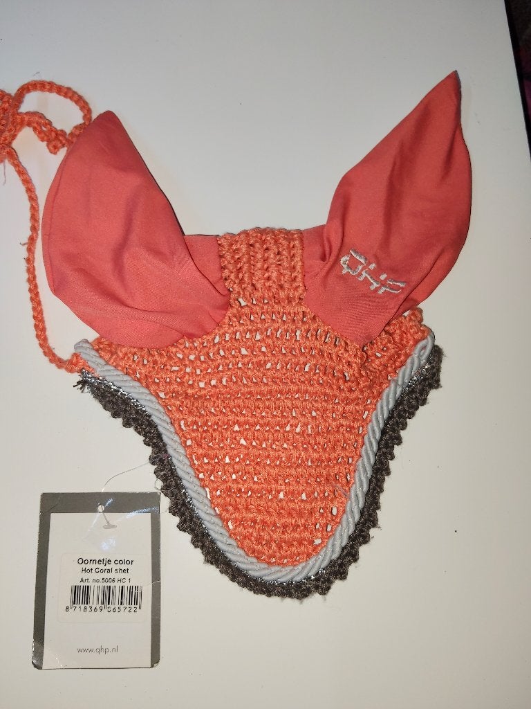 Oornetje QHP Color hot coral shet, Dieren en Toebehoren, Ophalen of Verzenden, Nieuw, Dressuur