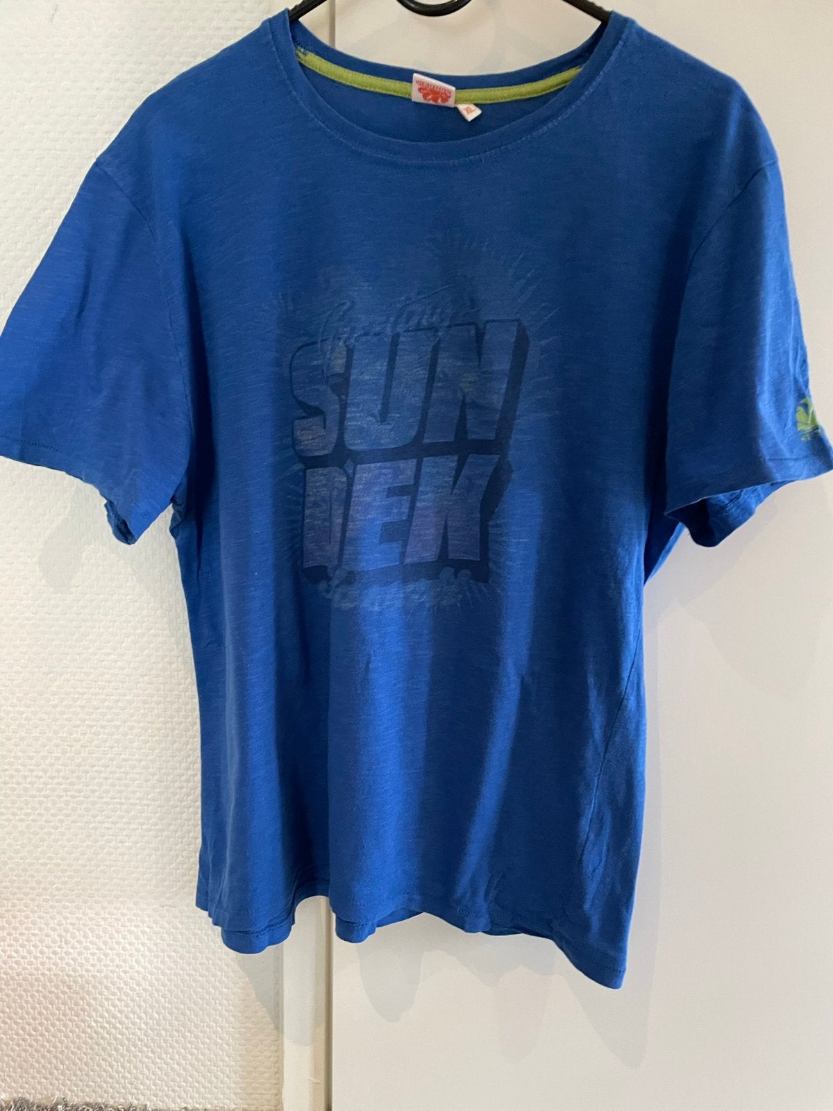 Sundek shirt met leuke opdruk maat xl, Sundek, Blauw, Maat 56/58 (XL), Ophalen of Verzenden