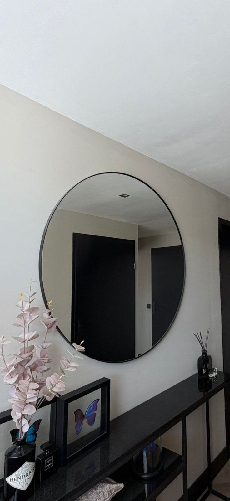 Ikea spiegels rond 2x, Huis en Inrichting, Woonaccessoires | Spiegels, Ophalen, Zo goed als nieuw, Rond, Minder dan 100 cm