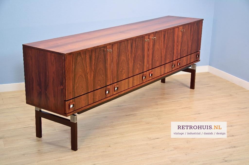 Fristho dressoir vintage palissander retro 1960s, Huis en Inrichting, Ophalen, Gebruikt, Minder dan 150 cm, Minder dan 100 cm