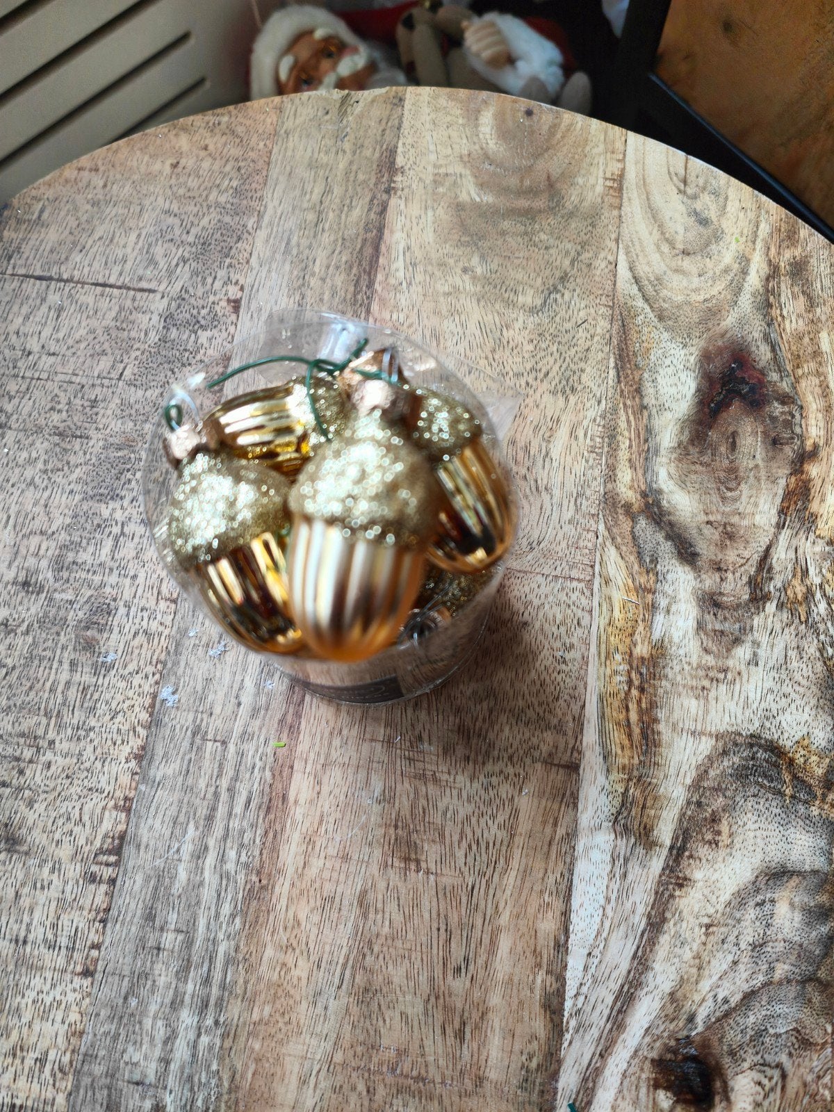 kerstornamenten goud, Diversen, Kerst, Ophalen, Zo goed als nieuw