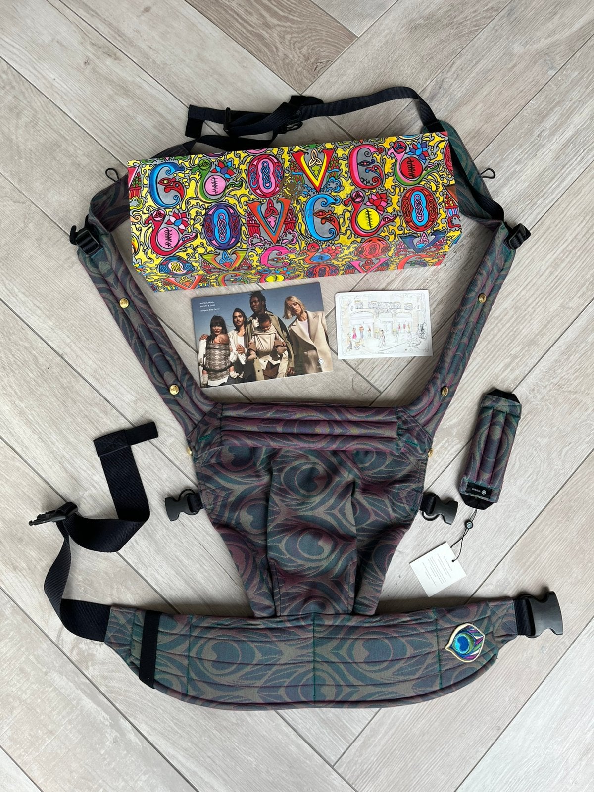 Artipoppe Zeitgeist Argus Azure, Kinderen en Baby's, Buik of Rug, Zo goed als nieuw, Draagzak, Ophalen