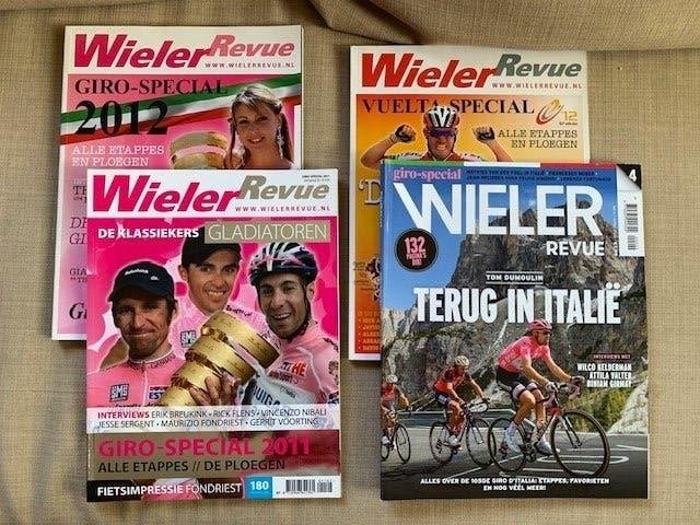 4x Wielerrevue Giro- + Vueltaspecials, Ophalen of Verzenden, Gelezen, Overige sporten