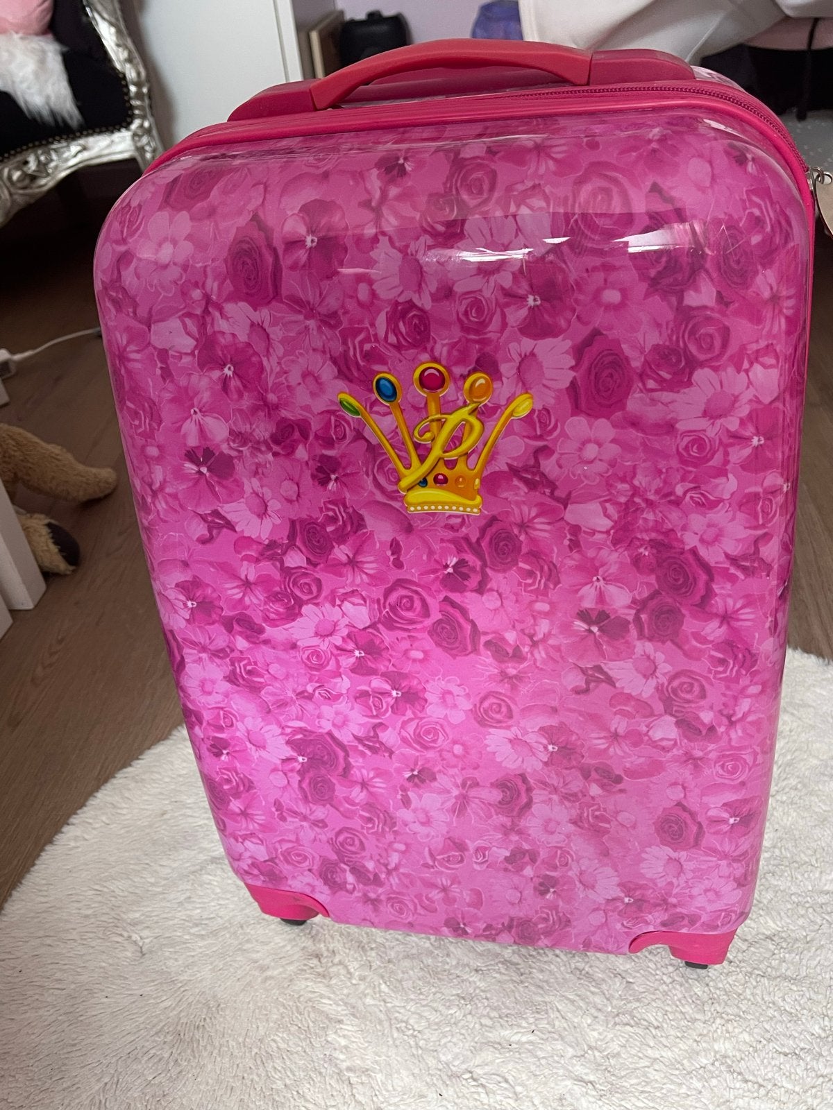Prinsesia koffer met beautycase - Zo goed als nieuw, Ophalen, 50 tot 60 cm, Hard kunststof, Zo goed als nieuw