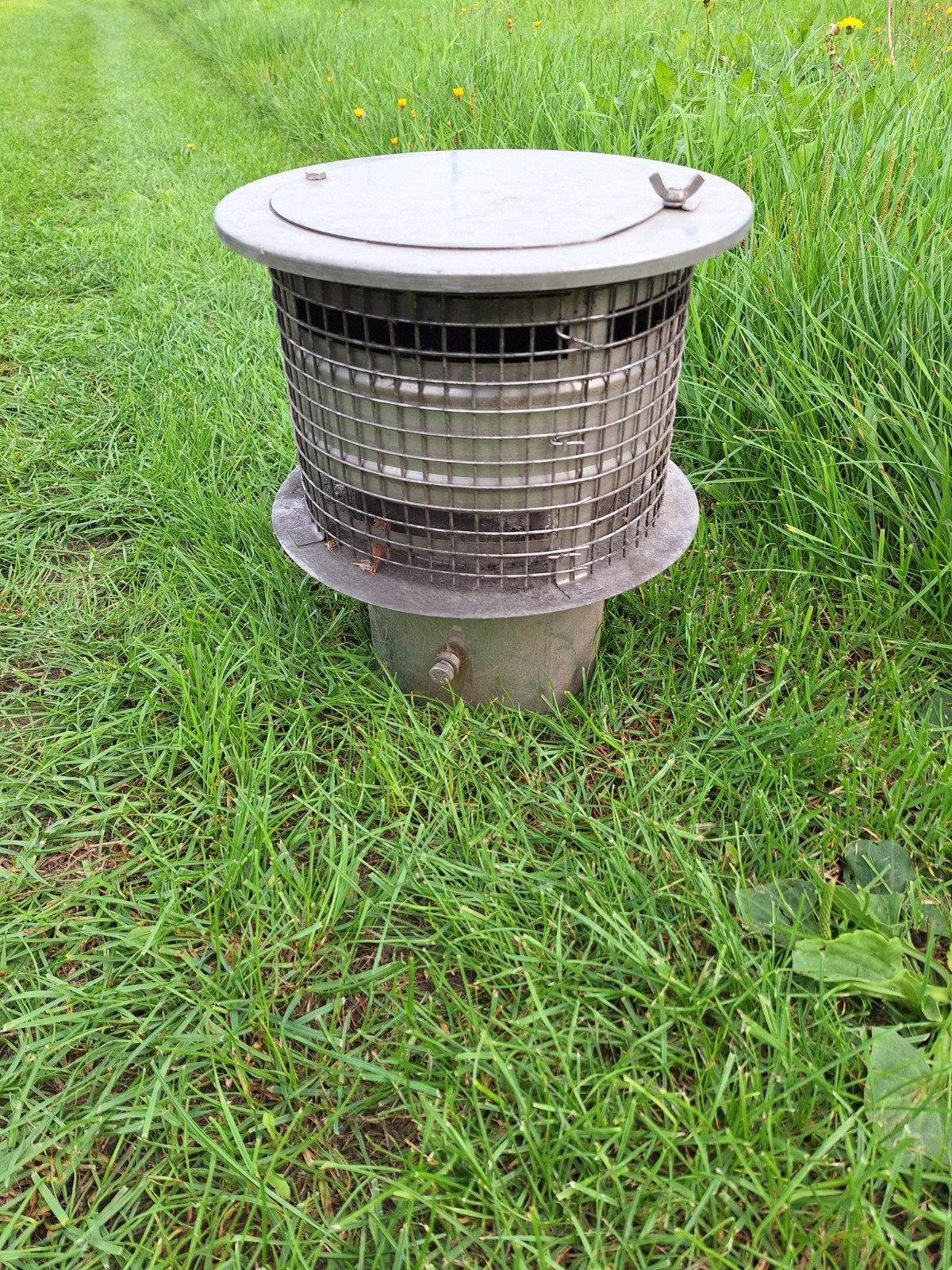 RVS Schoorsteenkap - Pijp Ø15,5cm, Kap Ø26cm, Ophalen
