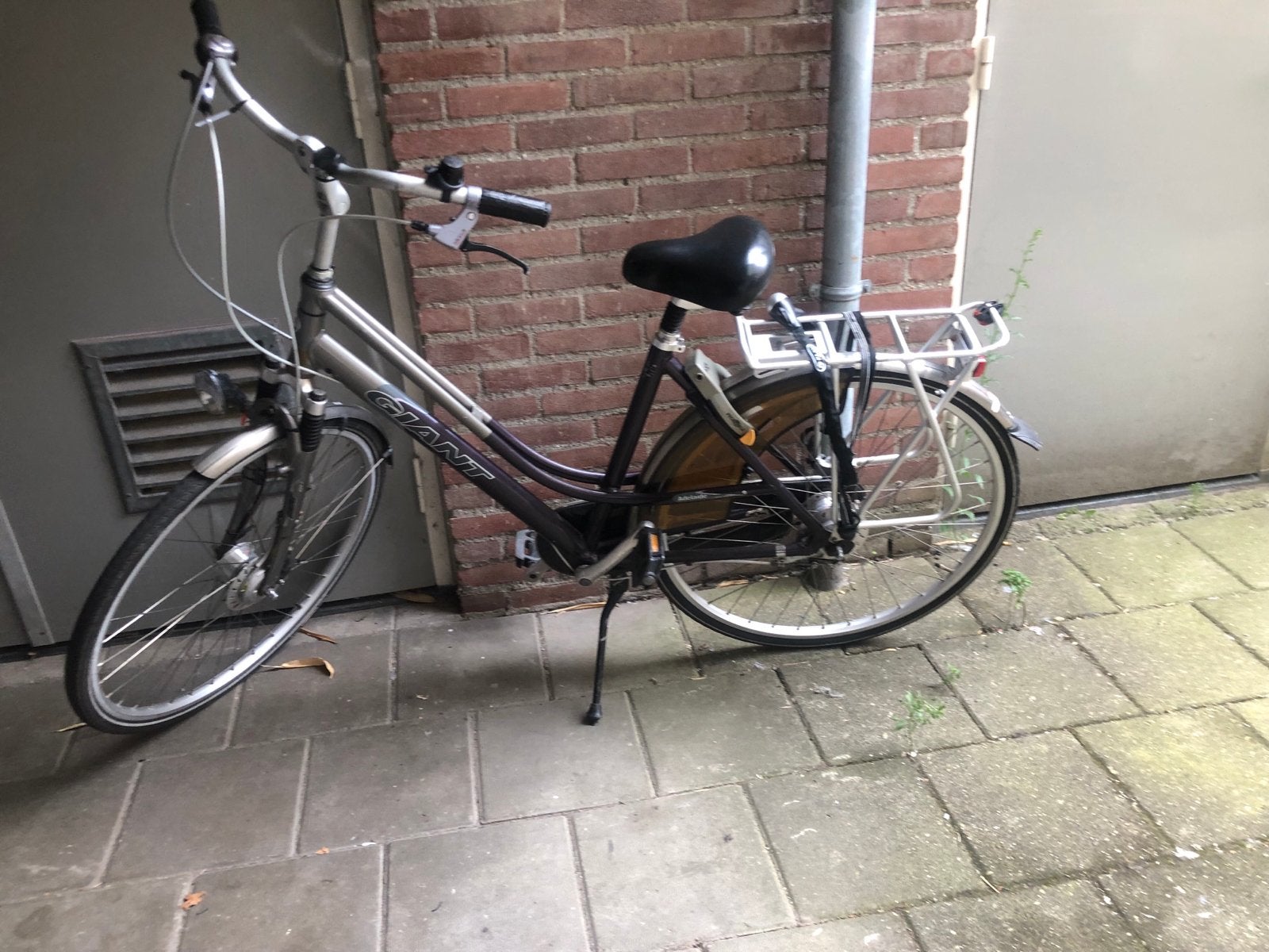 Giant damesfiets met bagagedrager, Gebruikt, Velgrem, 50 tot 53 cm, Giant