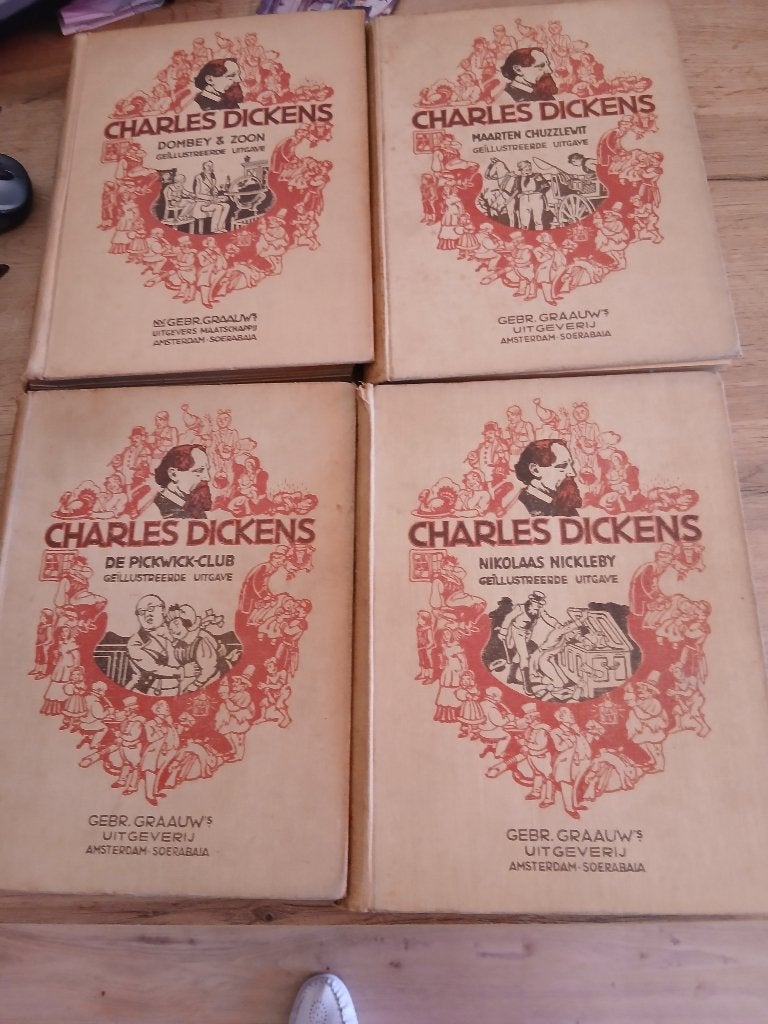 4 Charles Dickens boeken - Geïllustreerde uitgave, Ophalen, Charles Dickens