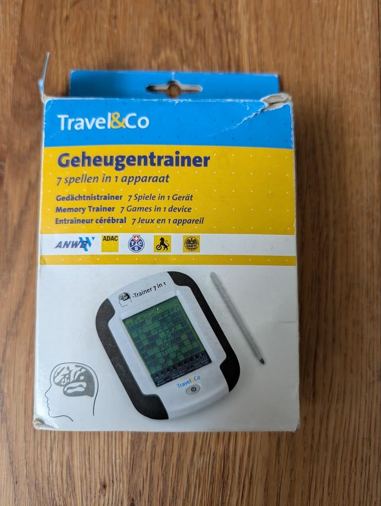 Travel&Co Geheugentrainer - 7 Spellen in 1 Apparaat, Ophalen of Verzenden