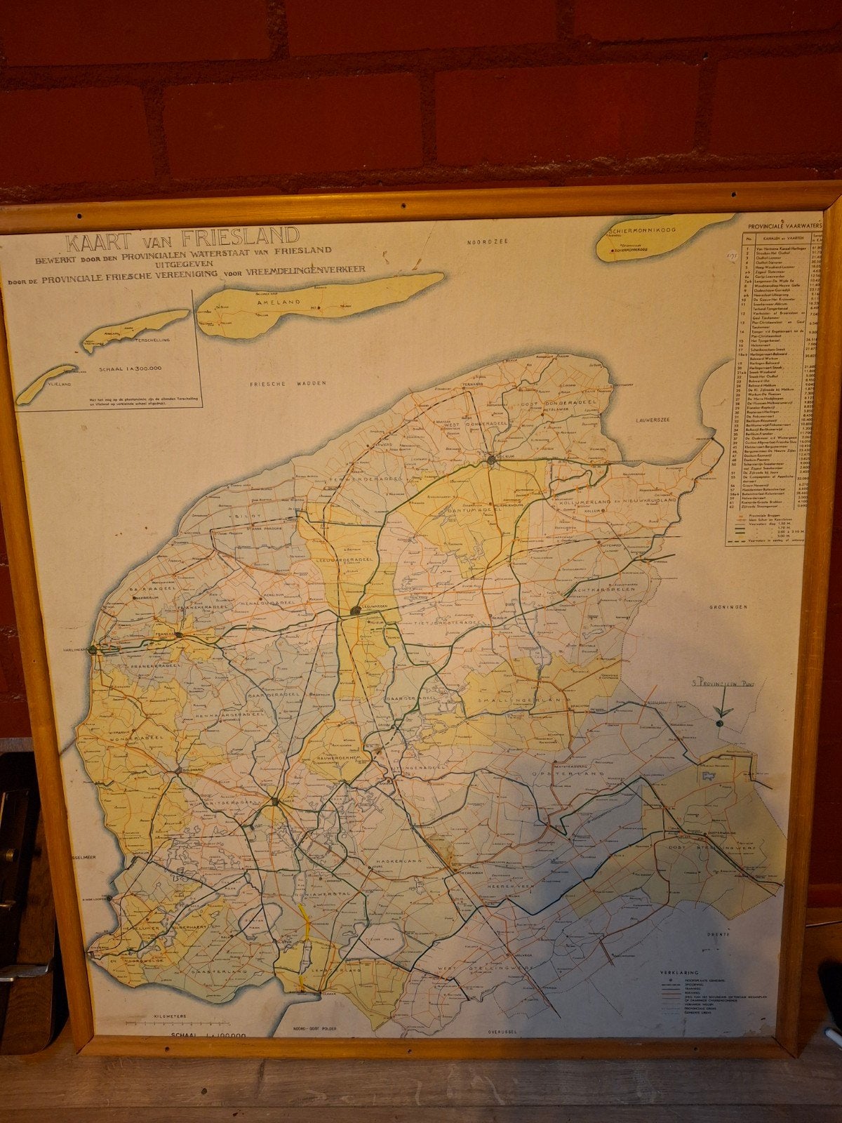 Oude Kaart van Friesland - Provinciale Waterstaat, Boeken, Ophalen