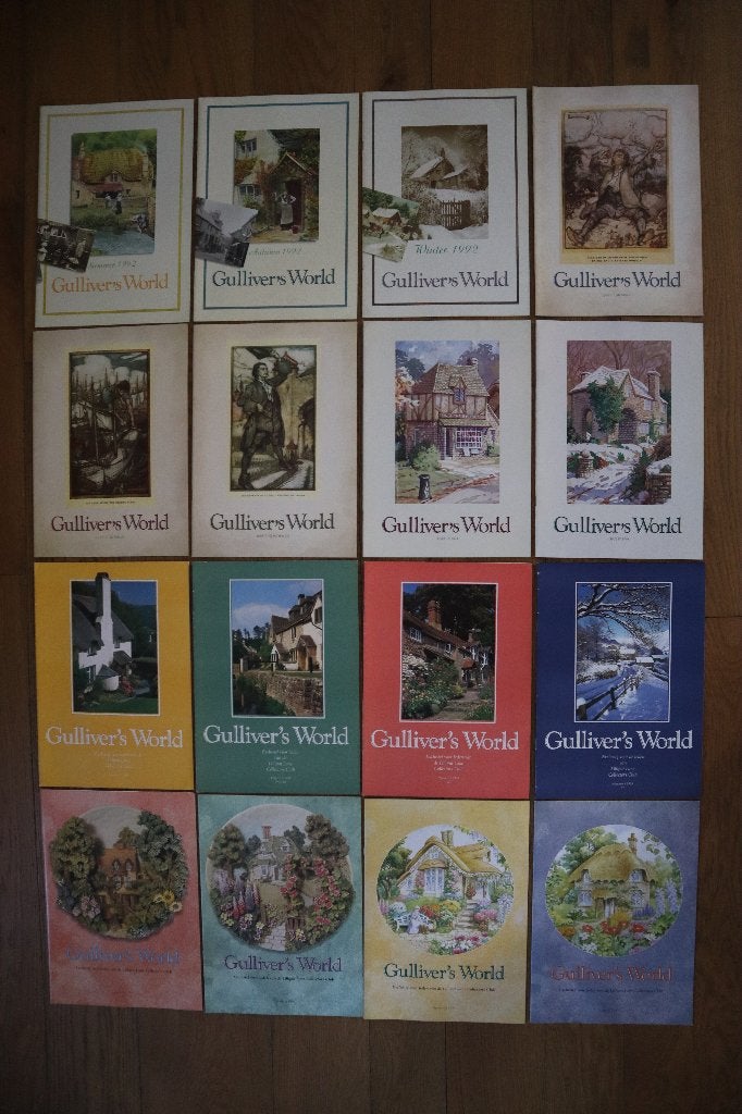Lilliput Lane Gulliver's World folders catalogus broche, Ophalen of Verzenden, Zo goed als nieuw, Overige typen