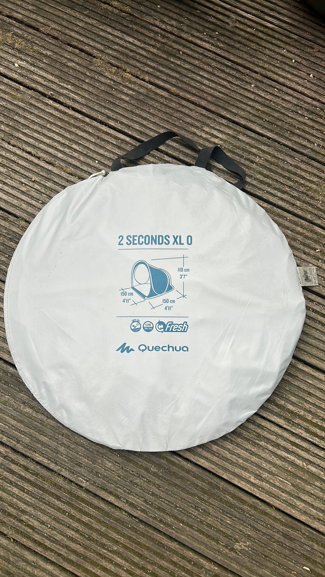 Quechua 2 seconds XL 0 tent, Ophalen, Nieuw, Tot en met 2