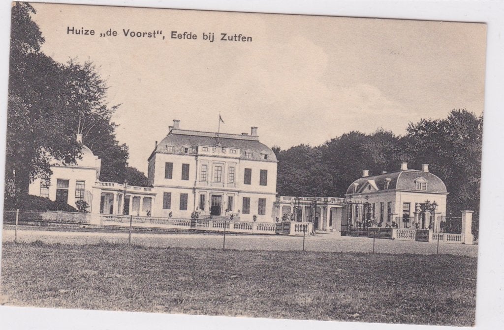 18501 Eefde Huize De Voorst Gelderland Vorden Zutphen 1913, Verzenden, Voor 1920, Gelopen, Gelderland