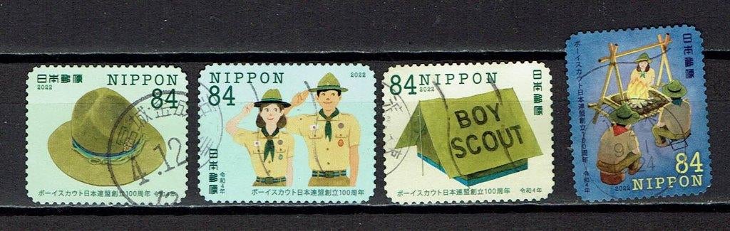 postzegels Japan scouting  (2022), Ophalen of Verzenden, Gestempeld, Oost-Azië