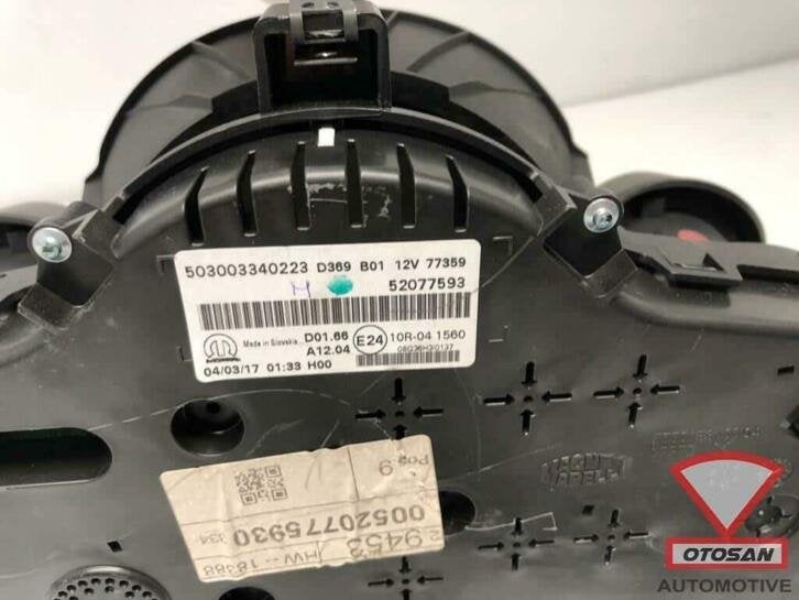 fiat 500x tellerunit kilometerteller unit tacho 52077593, Gebruikt, Stellantis Europe S.p.A., Ophalen of Verzenden, Info@stellantis.com