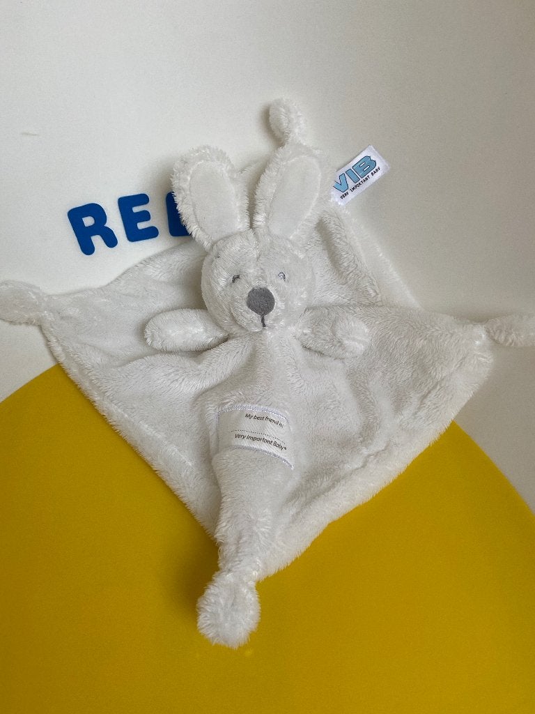 K3219 VIB doek doekje konijn wit 3x, Ophalen of Verzenden, Zo goed als nieuw, Overige typen