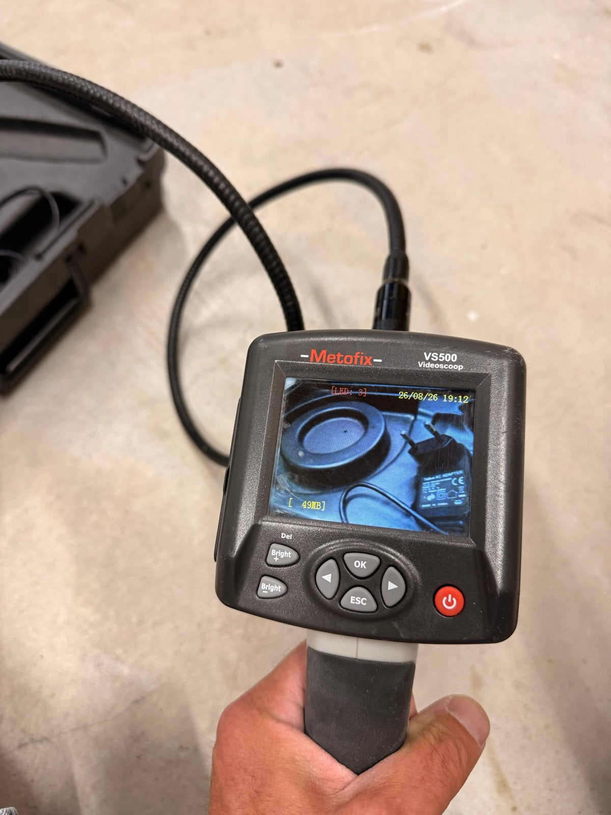 Metofix VS500 Videoscoop Inspectiecamera, Ophalen of Verzenden, Zo goed als nieuw
