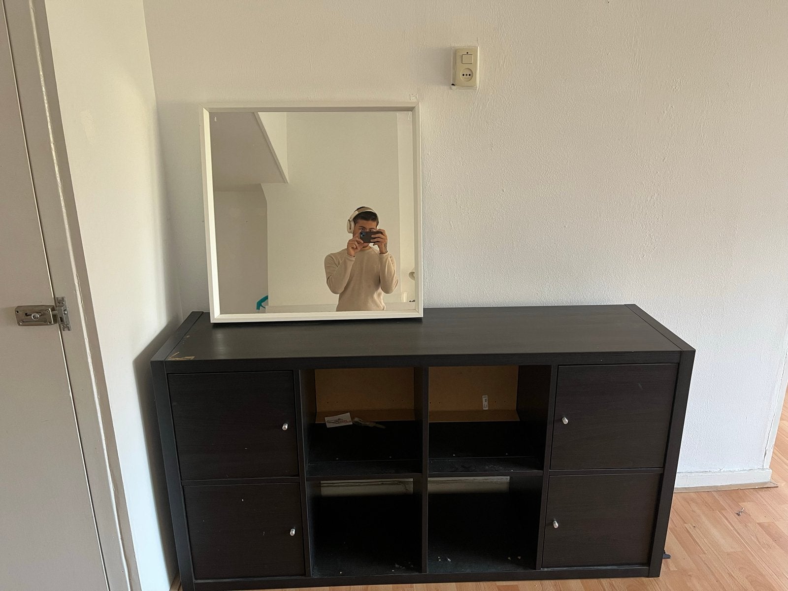 IKEA Kallax kast met spiegel + Mirror, Ophalen of Verzenden, Gebruikt