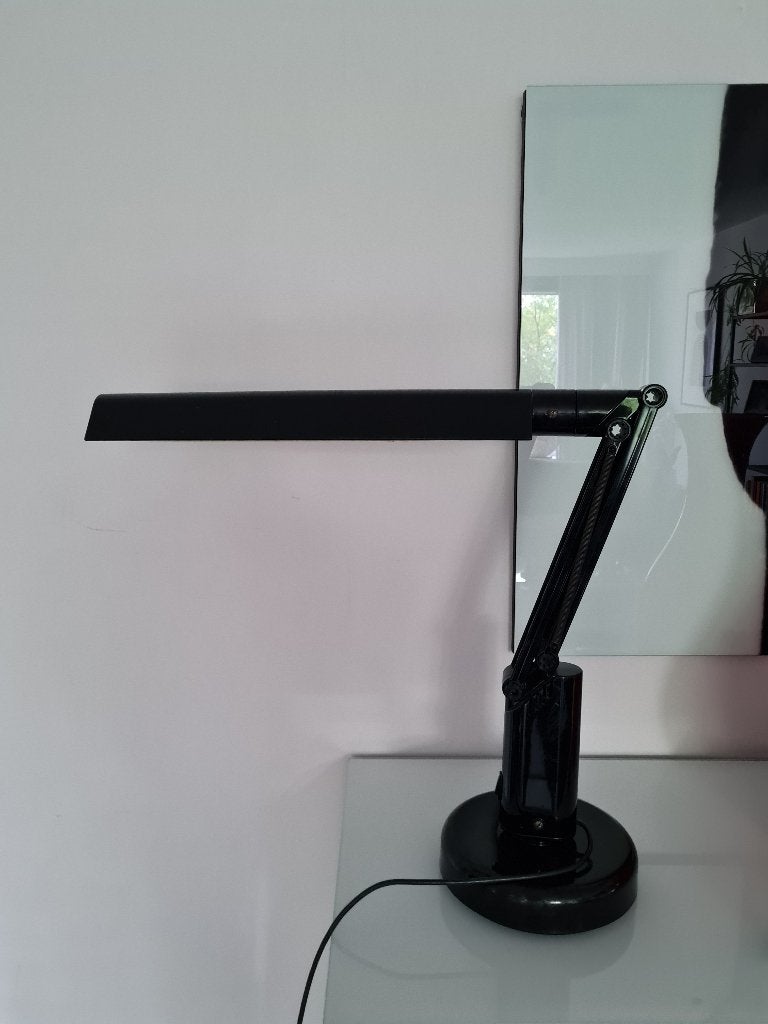 Fagerhults Vintage zwarte bureaulamp, verstelbaar, Ophalen, Bureaulamp, Vintage, Zwart