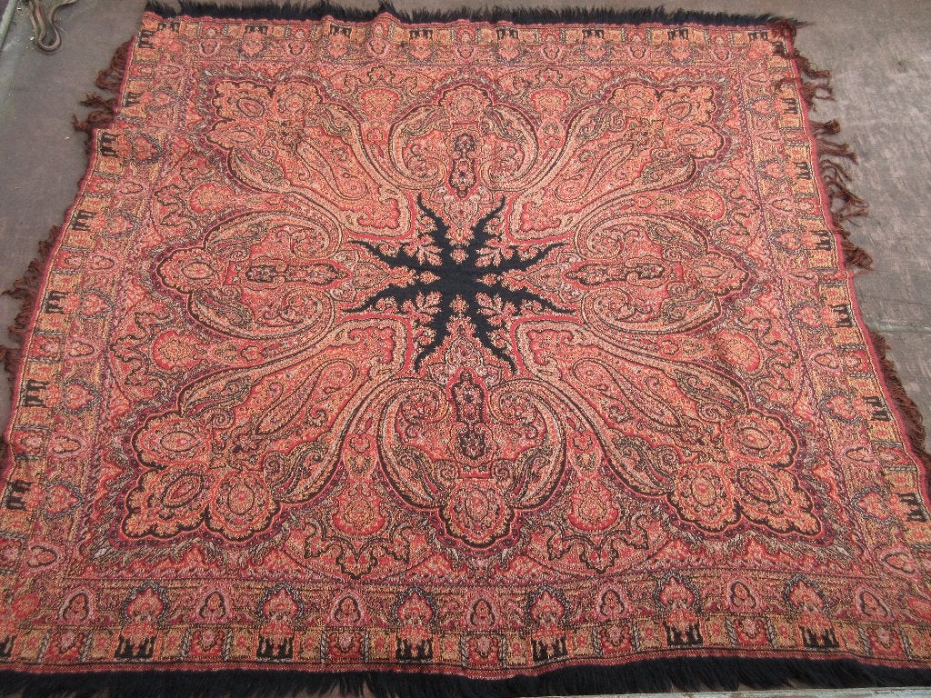 Vintage schoorsteenkleed worteldoek, Antiek en Kunst, Ophalen of Verzenden
