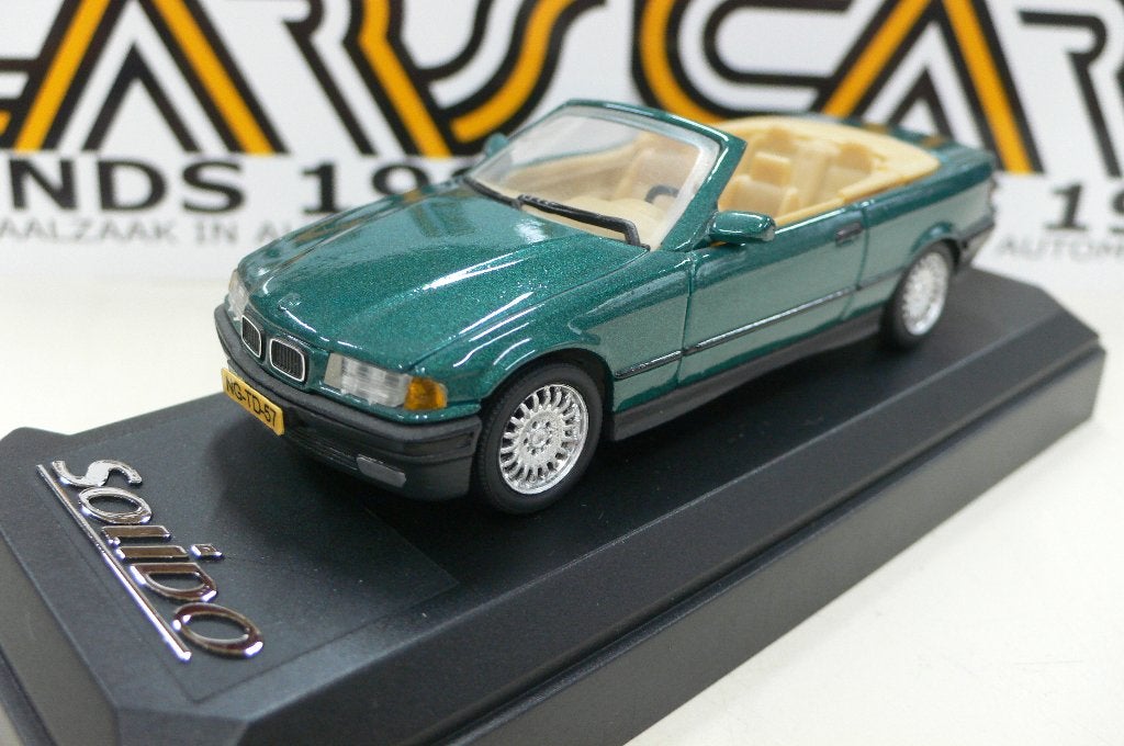 bmw 3 serie e36 cabriolet 1992  - solido  1/43, Verzenden, Zo goed als nieuw, Auto, Solido