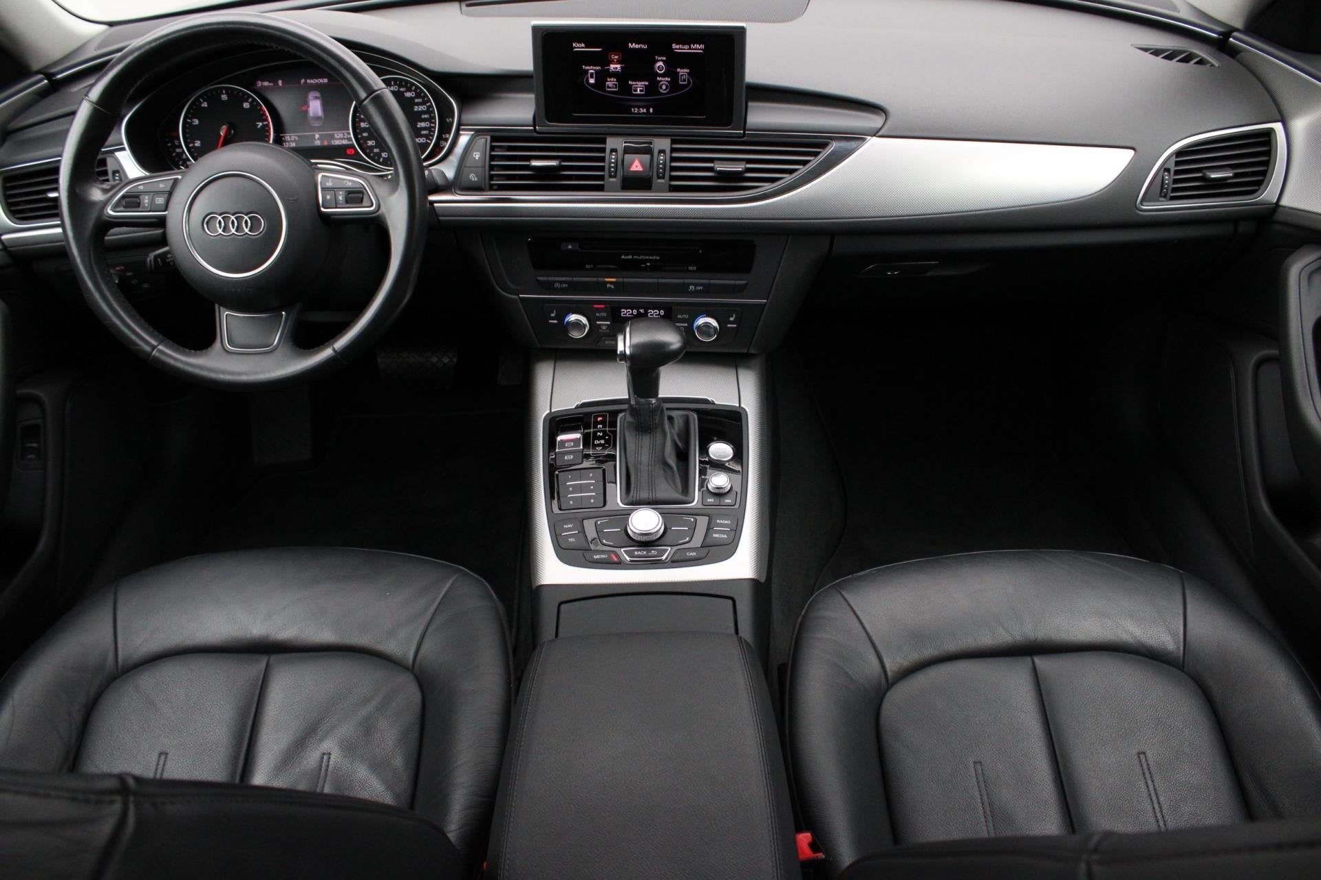 Audi A6 Avant 2.8 FSI Pro Line S LEDER I INKLAPBARE TREKHAAK, Auto's, Euro 5, Gebruikt, Zwart, 2773 cc