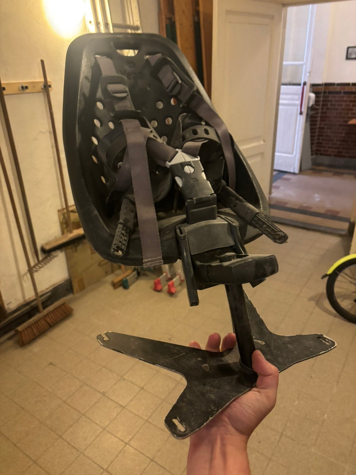 Bakfiets beugel voor kinderzitje, plus yepp zitje, Ophalen
