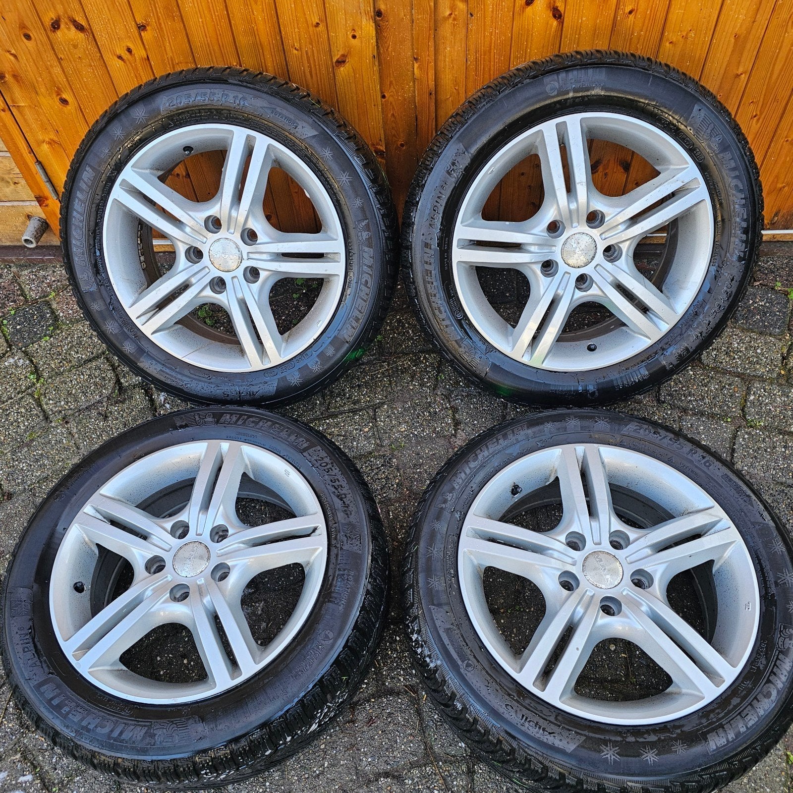 Winterbanden met lichtmetalen velgen steek 5x108 en 5x114,3, Auto-onderdelen, Banden en Velgen, Ophalen, Gebruikt, 16 inch, Banden en Velgen