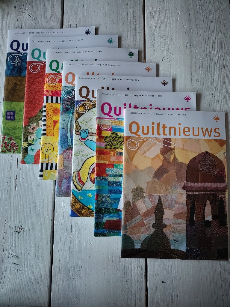 7x Quiltnieuws - verenigingsblad van het Quiltersgilde, Ophalen of Verzenden, Zo goed als nieuw, Overige typen
