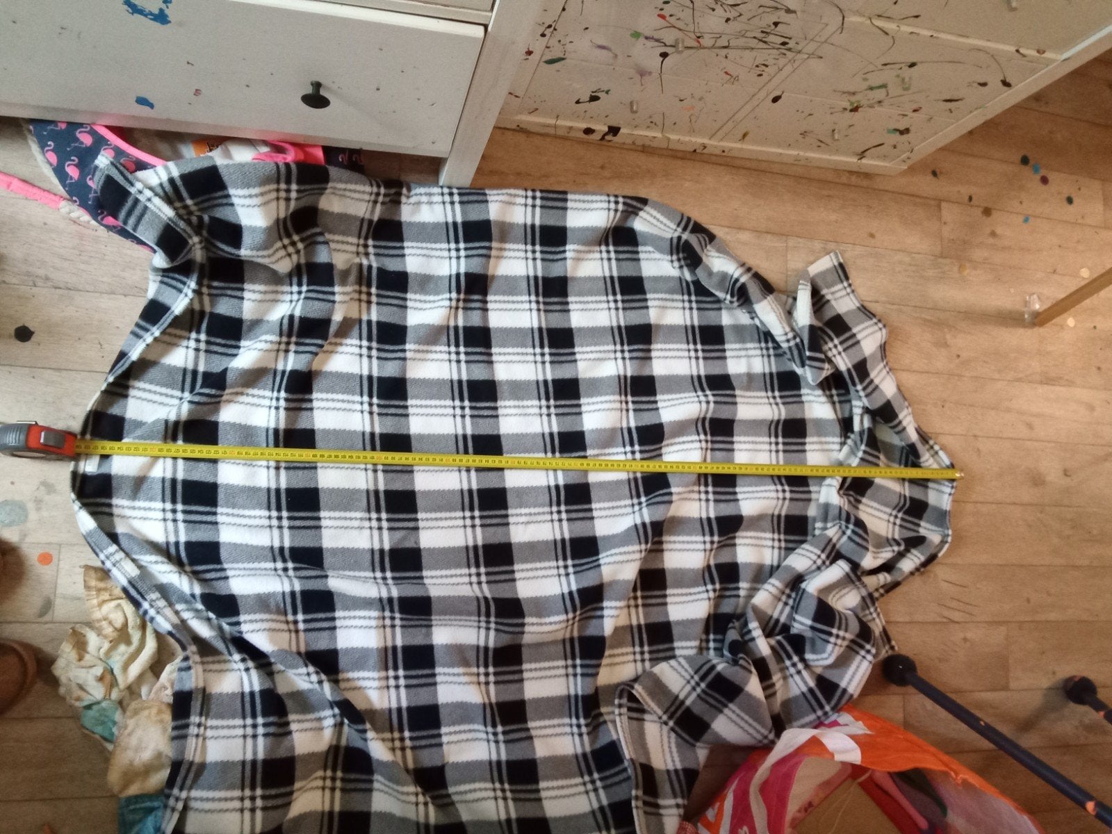 grote fleece deken 139cm kleur grijs en wit, Ophalen of Verzenden, Nieuw, Grijs