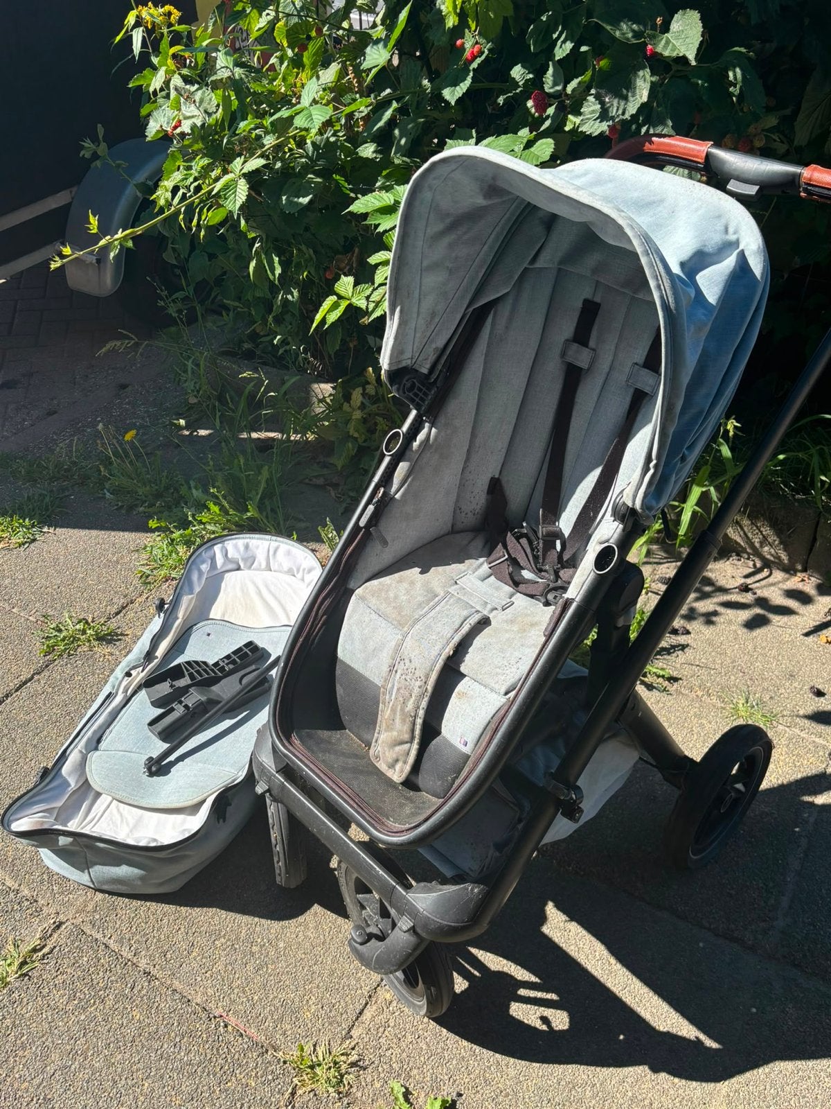 Dubatti kinderwagen met reiswieg, regenhoes en adapters, Kinderen en Baby's, Kinderwagens en Combinaties, Gebruikt, Combiwagen