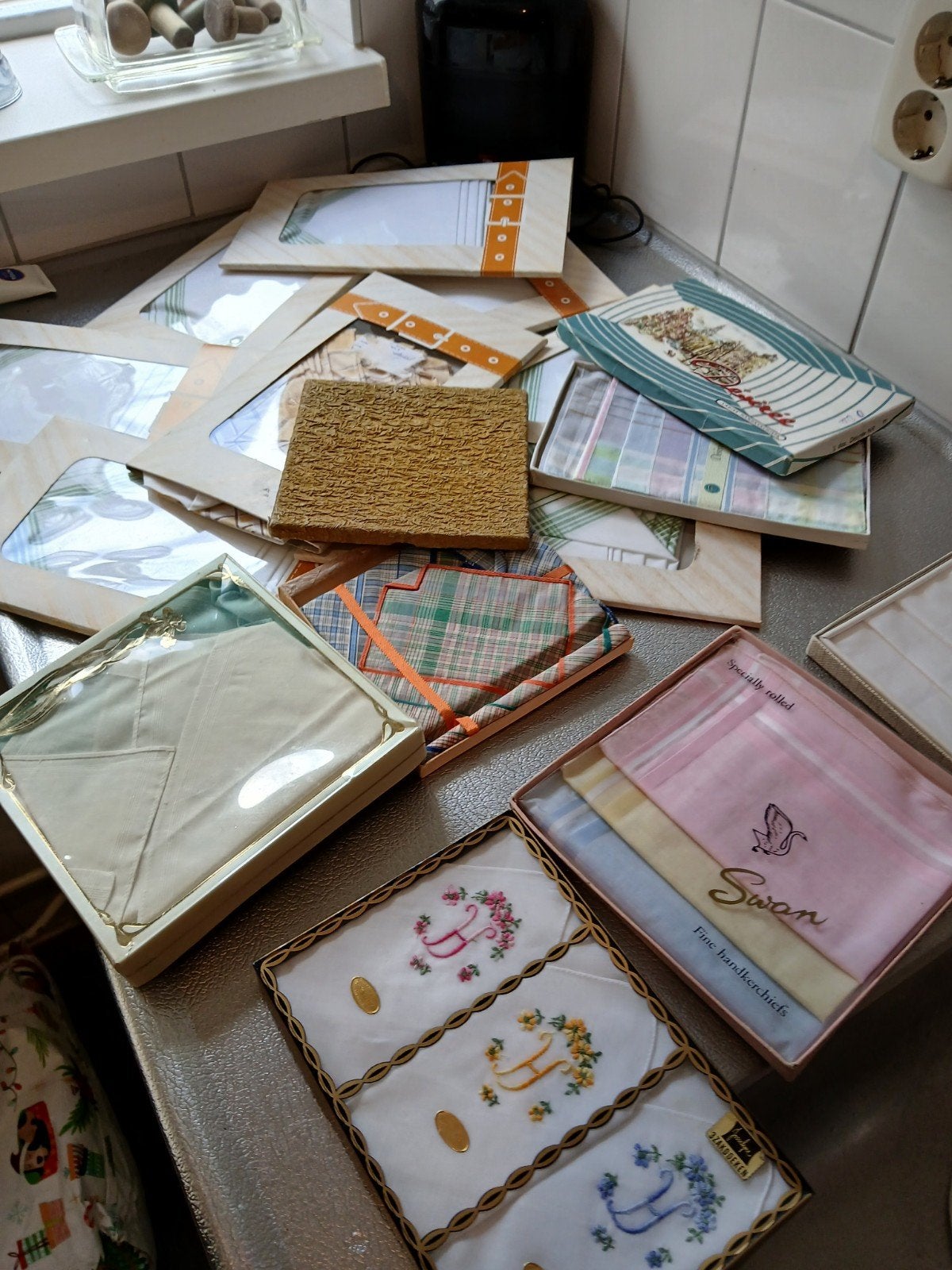 Vintage  nieuwe zakdoeken, Ophalen of Verzenden