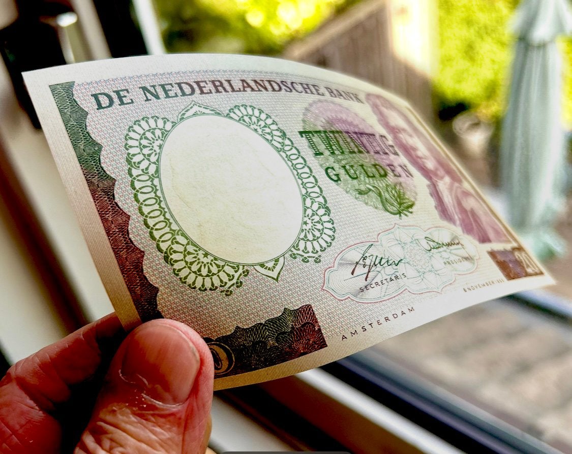 REPLACEMENT: 20 GLD 1955 “AUNC”, Postzegels en Munten, Ophalen of Verzenden, 100 gulden