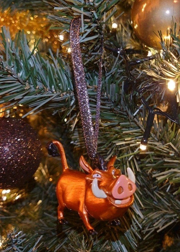 Disney Pumba Pumbaa kerst ornament hanger kerstbal, Ophalen of Verzenden, Leeuwenkoning of Jungle Boek, Zo goed als nieuw