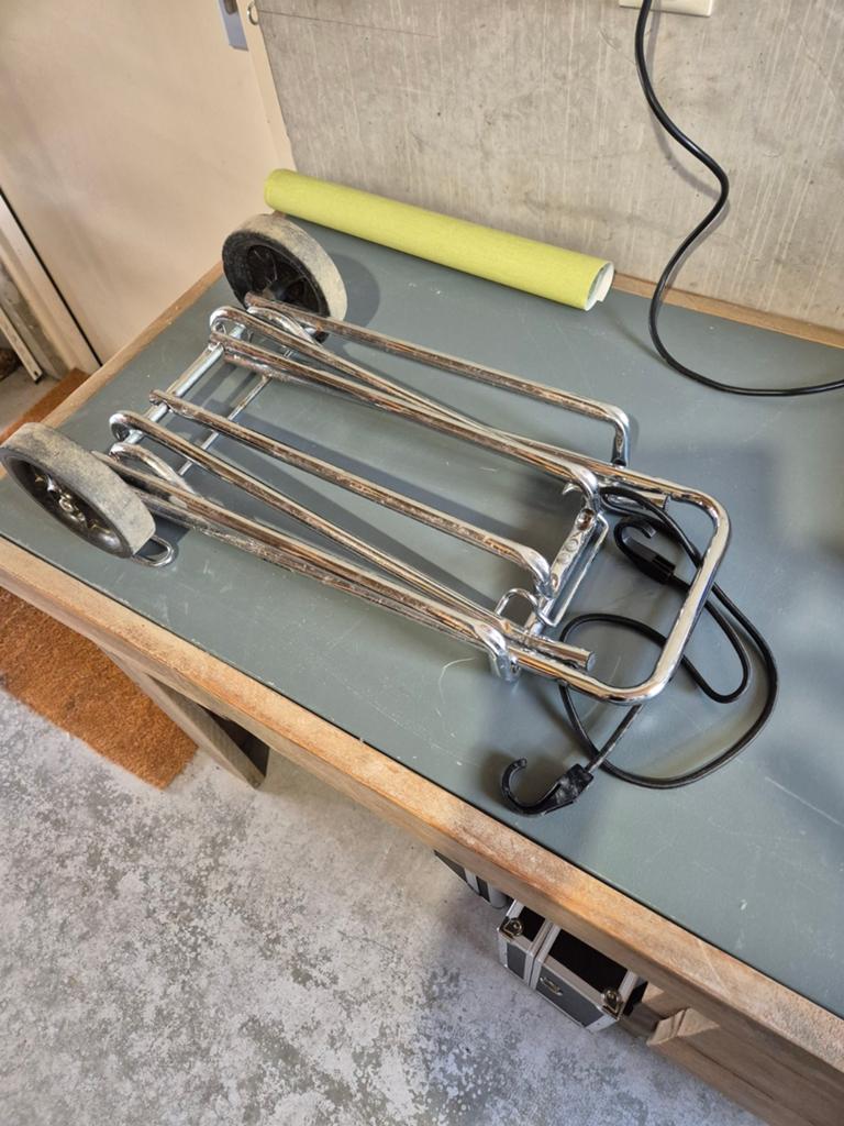 Camping trolley, Ophalen, Gebruikt