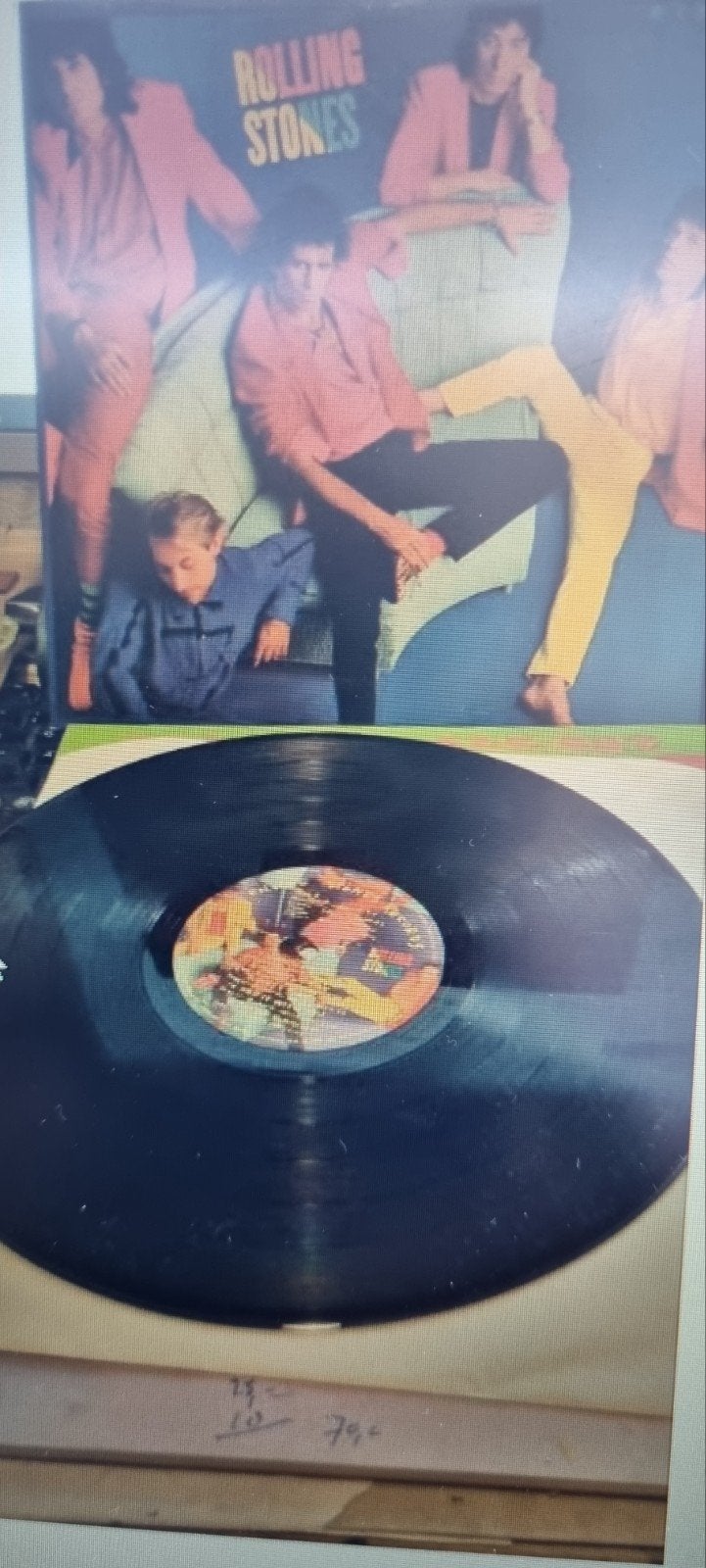 The Rolling Stones - Dirty Work LP (1986), LP, Gebruikt, Ophalen of Verzenden, Classic Rock