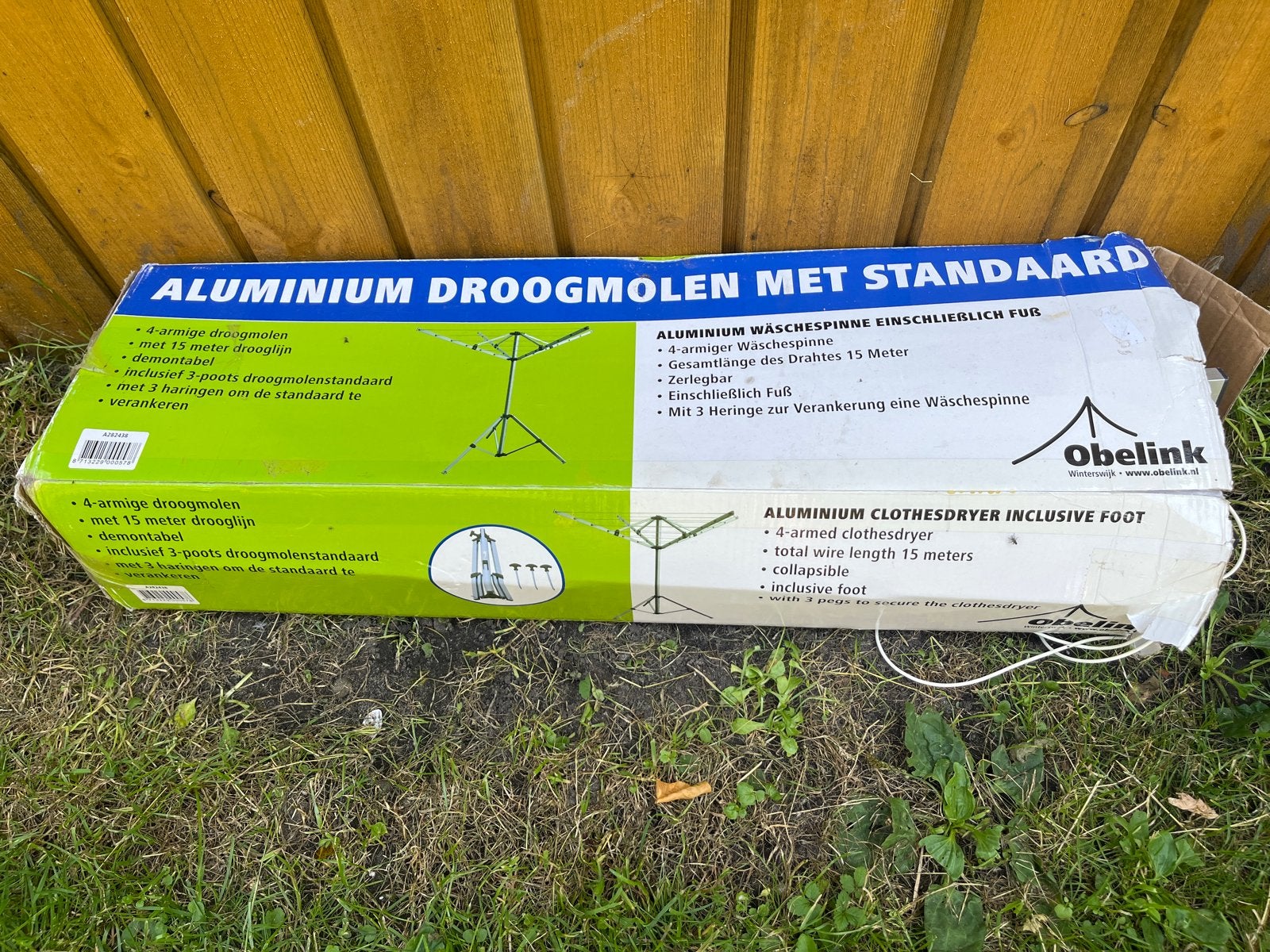 Obelink Aluminium Droogmolen - camping, Ophalen, Gebruikt, Droogmolen