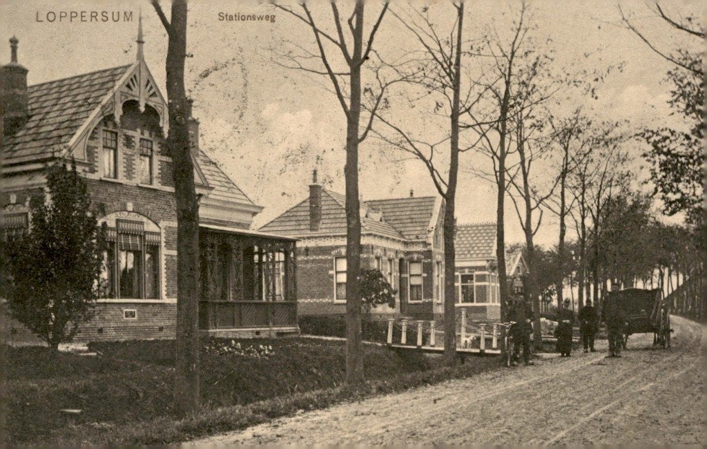 Loppersum Stationsweg # 141, Verzenden, Voor 1920, Gelopen, Groningen