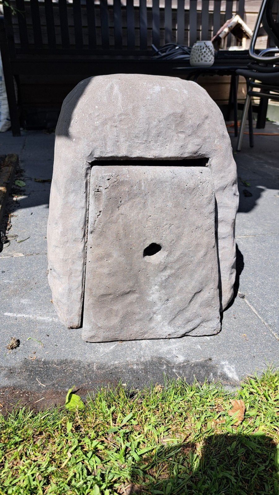 Natuurstenen stroomverdeler van beton, Tuin en Terras, Waterpartijen en Fonteinen, Ophalen, Gebruikt, Beton, Overige typen